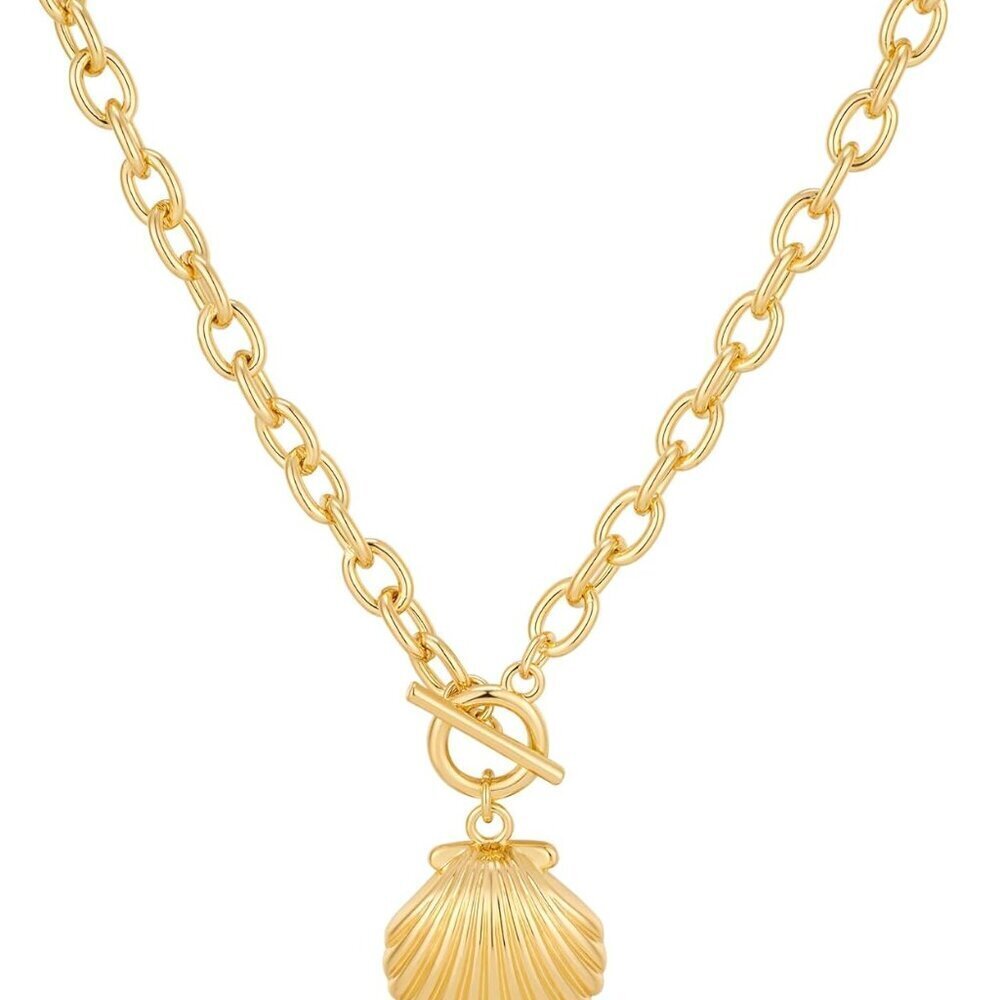 Beach Shell Necklace Brass Women Ocean Pendant Jewelry Suitable for Daily and Be